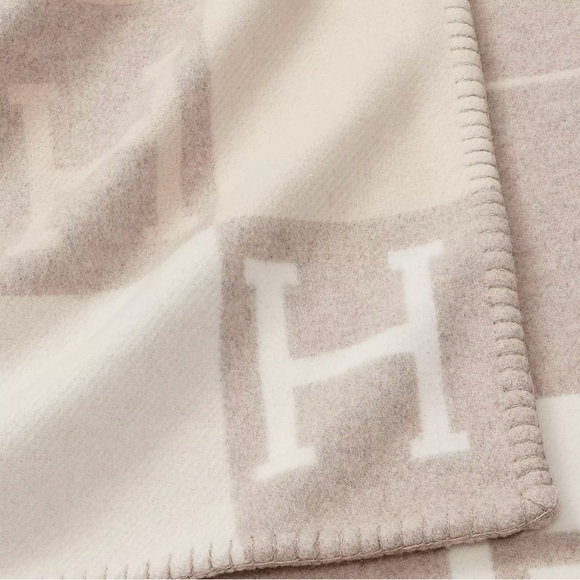 Hermes Avalon III Blanket in Coco / Camomille - Picture 3 of 14